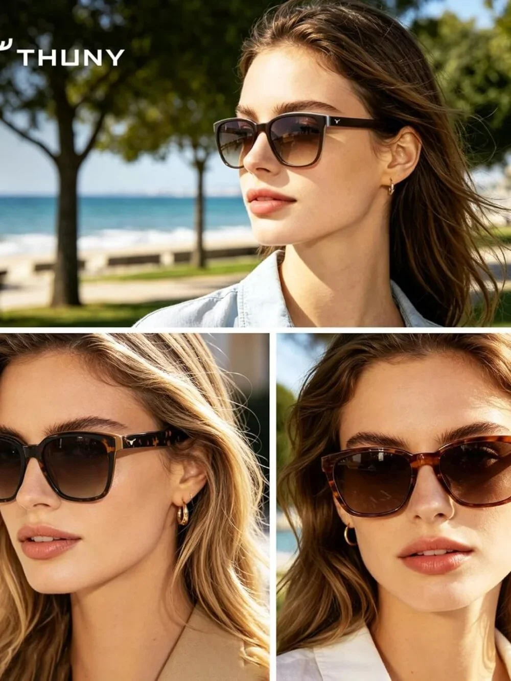 Chic Square Polarized Sunglasses with UV400 Protection for Every Adventure